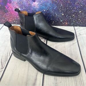 Florsheim Chelsea Boots Men 9 M Black Leather Ankle Dress Business Office Work